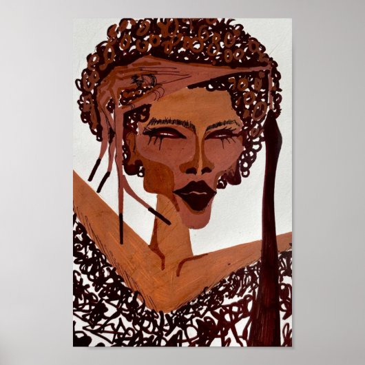acryl portret poster (Voorkant)