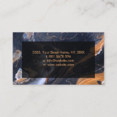Acryl pour zwarte marmer en Bronze Visitekaartje (Achterkant)