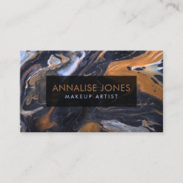 Acryl pour zwarte marmer en Bronze Visitekaartje