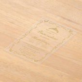 Acryl Quinceanera uitnodiging (Laagn)