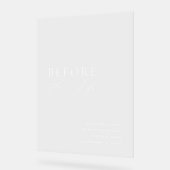 Acryl repetitie diner welkomstbord acryl bord (Hoek)