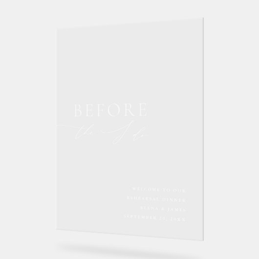 Acryl repetitie diner welkomstbord acryl bord (Hoek)