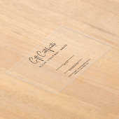 Acryl Salon Cadeaubon Uitnodigingen (Laagn)