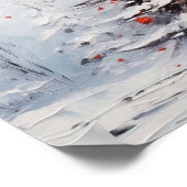 Acryl schilderij Impasto kerstboom Poster (Hoek)