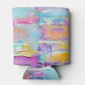 Acryl schilderij kunst achtergrond textuur blikjeskoeler (Achterkant)