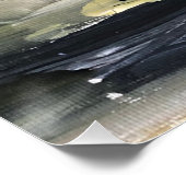 Acryl schilderij, rode bloemen perfect poster (Hoek)