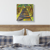 Acryl schilderij van tunnel van bomen in Kauai Canvas Afdruk (Insitu (Slaapkamer))