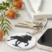 Acryl Schlüsselanhänger mit Islandpferd Sleutelhanger (Voorkant Rechts)