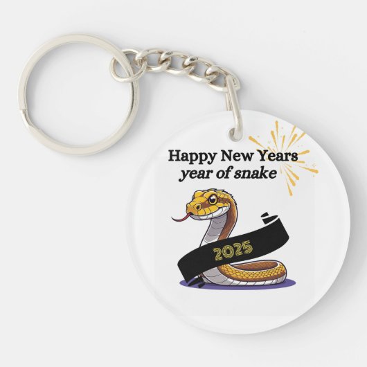 Acryl Sleutelhanger 2025: het jaar van de slang (Voorkant)