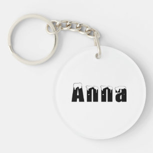 Acryl Sleutelhanger - Anna voor Kerstmis