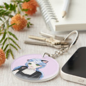 Acryl Sleutelhanger Black Cat (Voorkant Rechts)