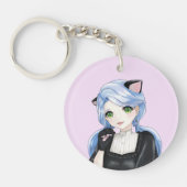 Acryl Sleutelhanger Black Cat (Voorkant)