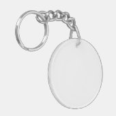 Acryl sleutelhanger, Cirkel (dubbelzijdig) Sleutelhanger (Voorkant Links)