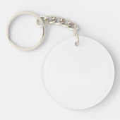 Acryl sleutelhanger, Cirkel (dubbelzijdig) Sleutelhanger (Voorkant)