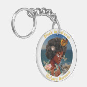 Acryl sleutelhanger, Cirkel (dubbelzijdig) Sleutelhanger (Voorkant Links)