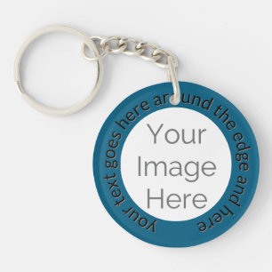 Acryl Sleutelhanger creëer uw eigen foto tekst