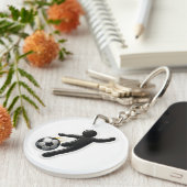 Acryl Sleutelhanger - Football Design (Voorkant Rechts)