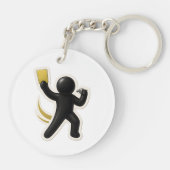 Acryl Sleutelhanger - Football Design (Achterkant)