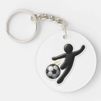Acryl Sleutelhanger - Football Design