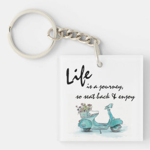 Acryl sleutelhanger - Frans Scooterleven is een re