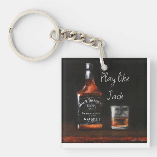 Acryl Sleutelhanger Jack Daniels (voorkant)