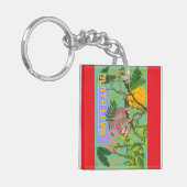 Acryl Sleutelhanger Luiaard Liefde, Wildlife (Voorkant Links)