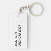 Acryl sleutelhanger - Meiden kunnen het! (achterkant)