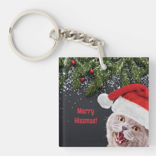 Acryl Sleutelhanger, Merry Hissmas Sleutelhanger (voorkant)