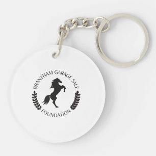 Acryl sleutelhanger met Brantham kaart