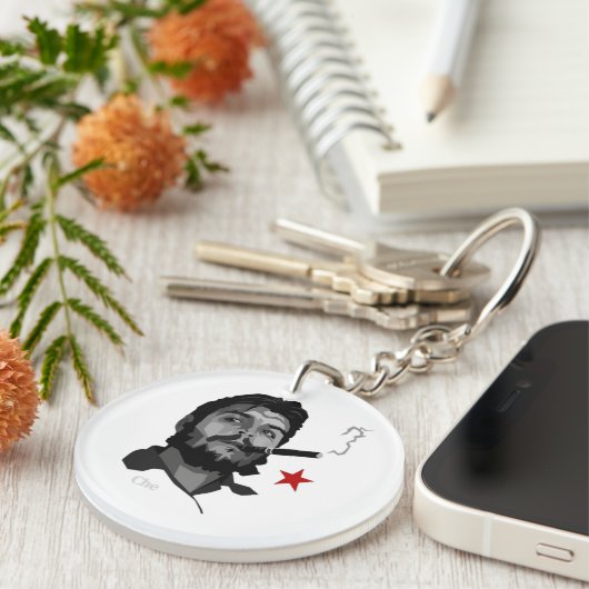 Acryl Sleutelhanger met Che Guevara (Voorkant Rechts)