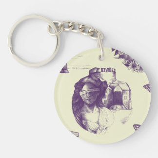 Acryl Sleutelhanger met optische illusie