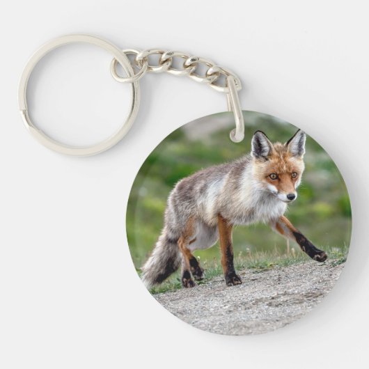 Acryl Sleutelhanger met unieke Fox Design (Voorkant)