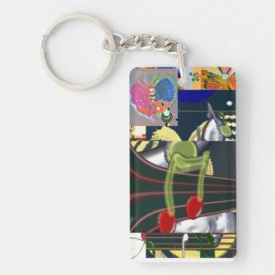 Acryl Sleutelhanger Muziek Muizen
