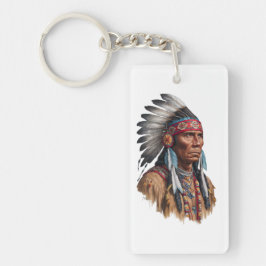 Acryl Sleutelhanger - Native Americans