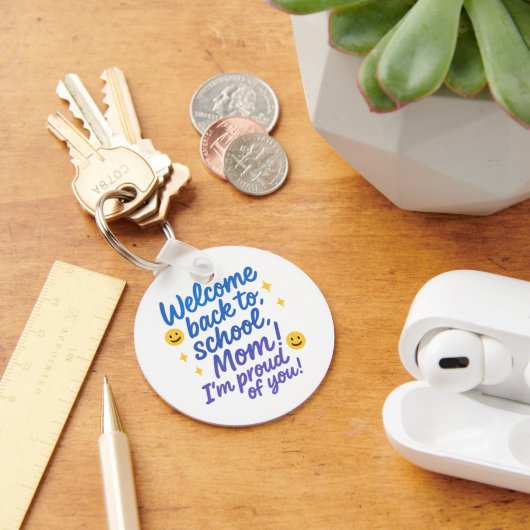 Acryl Sleutelhanger - Terug naar school - Trots op (Bureau)