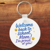 Acryl Sleutelhanger - Terug naar school - Trots op (Voorkant)