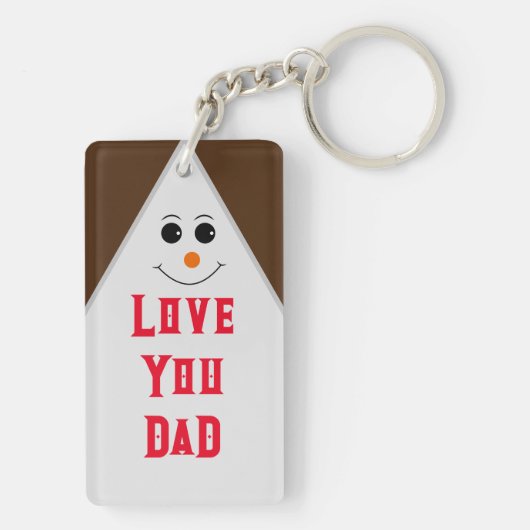 Acryl Sleutelhanger vaderdag special (achterkant)