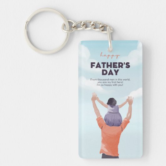 Acryl Sleutelhanger vaderdag special (Voorkant)