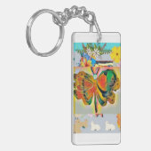 Acryl Sleutelhanger vlinder (Voorkant Links)