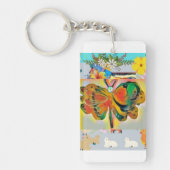 Acryl Sleutelhanger vlinder (Voorkant)