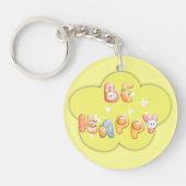 Acryl Sleutelhanger | Wees blij (Voorkant)
