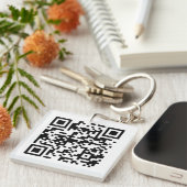  Acryl Sleutelhangers – QR-code/Logo toevoegen (Voorkant Rechts)