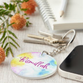 Acryl Sleutelhangers van Rand- Bismillah Pink (Voorkant Rechts)