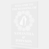 Acryl Snowflake Wedding Welkomstbord Bord (Hoek)