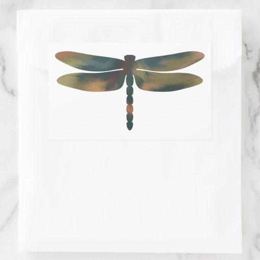 Acryl-stijl dikke libel Sticker (Tas)