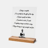 Acryl tafelblad inspirerend gebed bord (Hoek)