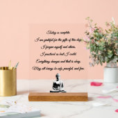Acryl tafelblad inspirerend gebed bord (Huwelijk)