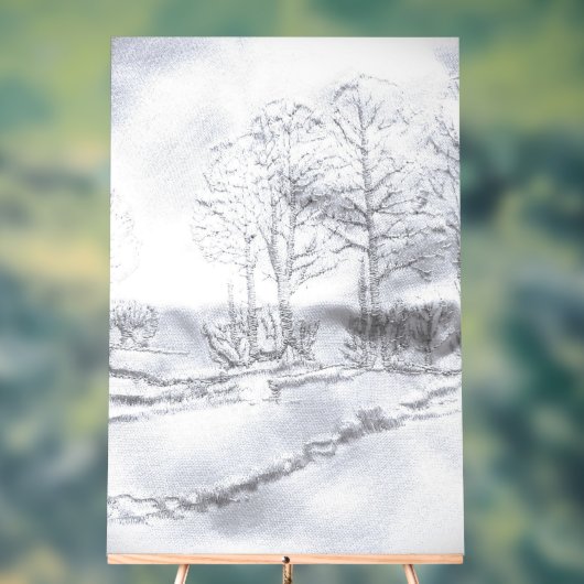 ACRYL TEKEN BOOMLIJN ONTWERPSTIJL ACRYL BORD (Neutraal)