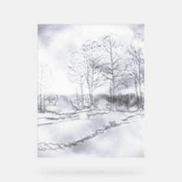 ACRYL TEKEN BOOMLIJN ONTWERPSTIJL ACRYL BORD