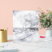 ACRYL TEKEN BOOMLIJN ONTWERPSTIJL ACRYL BORD (Huwelijk)